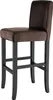 Tabouret de bar en cuir synthétique - marron, Lot de 2 Voir les images du produit 8