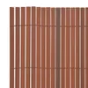 vidaXL Zahradní plot oboustranný PVC 90 x 500 cm hnědý Náhled obrázku produktu 2