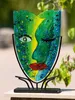 Casablanca by Gilde  Glasart ovale Dekovase Face Twinkle  Produktbild-Vorschau 2