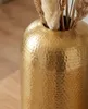 WOHNLING Vase décoratif en aluminium 45 cm doré, grand vase Voir les images du produit 5