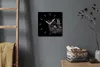 Coloray Uhr auf Leinwand 30x30 cm Wand Uhr Dekoration Produktbild-Vorschau 4