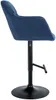 Barhocker Natoma Samt schwarz blau Produktbild-Vorschau 3