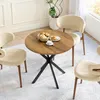 Runder Tisch 80cm, X-Beine, Bauernstil, Esstisch, für Produktbild-Vorschau 1