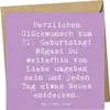 Mr. & Mrs. Panda Grußkarte Spruch 71. Geburtstag Freude - Produktbild-Vorschau 1