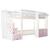 Lit superposé Merax 90 x 200 cm avec armoire de rangement, Voir les images du produit 6