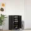 vidaXL Schuhschrank Schwarz Eichen-Optik 60x35x92 cm Produktbild-Vorschau 6