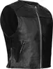 PAULGOS gilet in pelle biker cowl club waistcoat chopper Anteprima dell’immagine prodotto 1