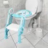 Kinder Toilettensitz Toilettentrainer mit Treppe und Griffe Produktbild-Vorschau 2