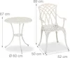 Venkovní bistro sada, vintage design, 3dílná Náhled obrázku produktu 4