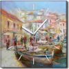 Coloray Uhr auf Leinwand 30x30 cm Wand Uhr Dekoration Produktbild-Vorschau 1