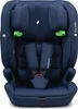 A front view of a navy blue child car seat with green accents. Náhled obrázku produktu