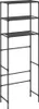 A black metal shelving unit against a white background. Produktbild-Vorschau