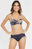 LASCANA Bügel-Bandeau-Bikini-Top Malia anthrazit-bedruckt Produktbild-Vorschau 3