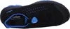 A top-down view of a black and blue safety shoe. Náhled obrázku produktu
