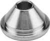 A close-up studio shot of a metal cone-shaped object with a hole at the top and a flared base. Produktbild-Vorschau