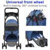 Klappbar Hundewagen 2 in 1 Hundebuggy Bis 15kg,Pet Stroller Produktbild-Vorschau 6