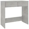 A grey wooden desk with two drawers. Podgląd zdjęcia produktu