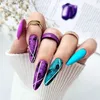 Yoshi | Hybridní lak 128 Blue Nut – modrý – 6 ml – Náhled obrázku produktu 2