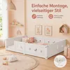 INONEFT Bodembed 140x200 cm met valbeveiliging, kinderbed Productafbeelding-voorbeeld 9