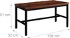 Relaxdays Sitzbank 2er Set, Esszimmer, platzsparende Produktbild-Vorschau 4