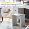 Coiffeuse LED CLIPOP, station de charge, avec 7 tiroirs et Voir les images du produit 8
