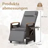 Krzesło ogrodowe COSTWAY z funkcją leżaka, wykonane z Podgląd zdjęcia produktu 3