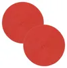 Tischset 2er Set Rot rund 35 cm Ø Platzset abwaschbar Produktbild-Vorschau 1