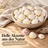 Weiße Herzmuscheln in Keramikschale als helle Akzente aus der Natur Produktbild-Vorschau