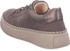 A rear-side view of a brown women's sneaker with a thick platform sole. Náhľad obrázku produktu