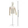 Mannequins de couture Homme Hauteur réglable 53"-76" Moule Voir les images du produit 8