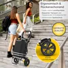 ELONEO Einkaufstrolley klappbar, Einkaufswagen mit Produktbild-Vorschau 6