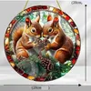 GKA XL Sonnenfänger süße Eichhörnchen 20 cm Buntglas Produktbild-Vorschau 4