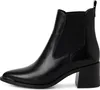 Tamaris Damen Stiefelette Chelsea Boot aus Leder spitze Produktbild-Vorschau 3