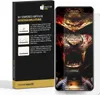 A product box for a screen protector is shown next to a smartphone with a screen protector applied. Produktbild-Vorschau