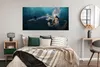 MuchoWow® Poster Delphin - Frau - Wasser 160x80 cm - Foto Produktbild-Vorschau 4