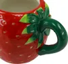 Tasse Erdbeere Keramik 14cm Rot Produktbild-Vorschau 5