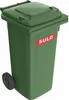 A green trash bin with a red SULO logo on the side. Anteprima dell’immagine prodotto