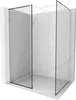 Mexen Kioto Duschwand Walk-in 130 x 80 cm, schwarzes Produktbild-Vorschau 1