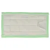 A white mop pad with green trim is shown against a white background. Produktbild-Vorschau