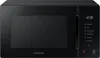 A front-on studio shot of a black Samsung microwave oven. Anteprima dell’immagine prodotto