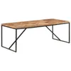 vidaXL Table de salle à manger 200x90x76 cm en bois massif Voir les images du produit 1