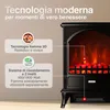 KAMINIO Camino elettrico LENI - Stufa elettrica con Anteprima dell’immagine prodotto 3