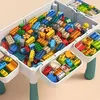 A collection of building blocks and a play table with storage drawers. Anteprima dell’immagine prodotto