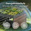CASABEL Mähroboter Garage aus verzinktem Stahl in Schwarz Produktbild-Vorschau 3