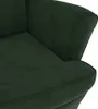 vidaXL Kreslo tmavozelený zamat - Kreslo Náhľad obrázku produktu 7