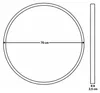 Rundes Wandspiegel in einem Metallrahmen, Ø 70 cm, schwarz Produktbild-Vorschau 7