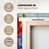 MuchoWow® - Plátno - Olejomaľba - Maľba - Kvety, nástenný Náhľad obrázku produktu 3