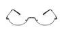 Herren Damen Lesebrille Halbmondform Leser +3,5 Produktbild-Vorschau 2