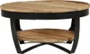 vidaXL Table basse en bois de manguier brut massif 65 x 32 Voir les images du produit 10