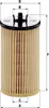 A product shot of an oil filter with measurement indicators. Voir les images du produit